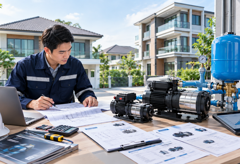 วิธีเลือกปั๊มน้ำอัตโนมัติ Grundfos ให้เหมาะกับขนาดบ้าน (พร้อมตารางเทียบวัตต์)