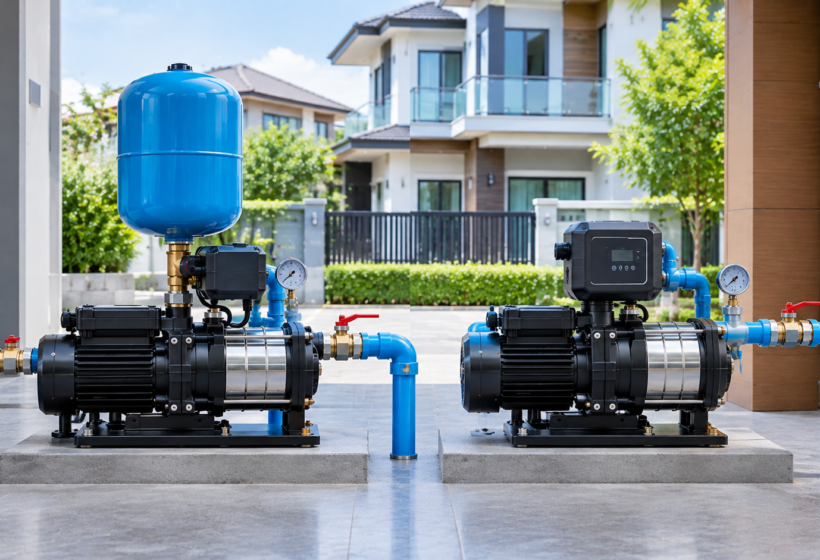 เปรียบเทียบปั๊มน้ำอัตโนมัติ Grundfos CMB-PT vs CMB-PM1